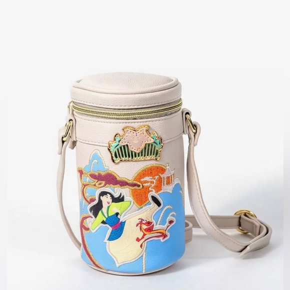 Danielle Nicole Handbags - Disney x Danielle Nicole Mulan Cylinder Crossbody Bag Purse Limited Edition NWOT